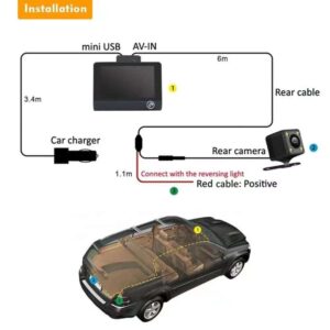 Caméra 3 Objectifs de tableau de bord HD 1080P – Image 4